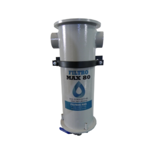 Filtro Max-80 com abraçadeira para diesel (entrada e saída superior)